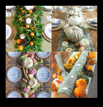 Ražas galda dekors: DIY amatniecība svinīgai Pateicības dienai