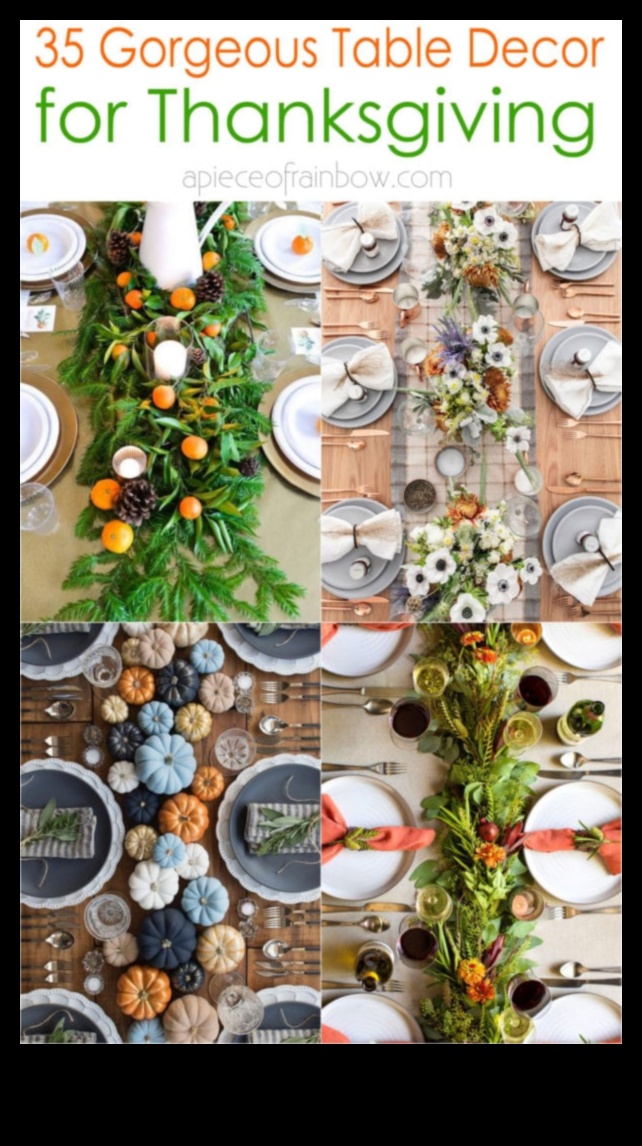 Ražas galda dekors: DIY amatniecība svinīgai Pateicības dienai